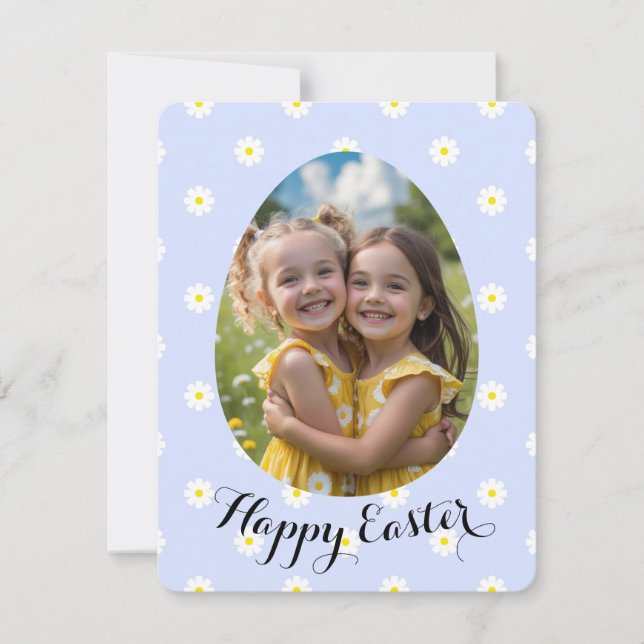 Tarjeta Festiva Feliz Fotos Personalizadas de Pascua (Anverso)