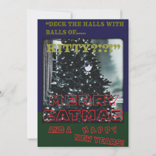 Tarjeta Festiva Feliz Gatmás