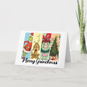 Tarjeta Festiva Feliz Grinchmas Collage Navideño