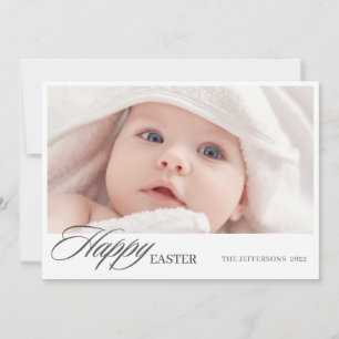 Tarjeta Festiva Feliz Guión de Pascua Foto Mínima