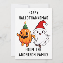 Tarjeta Festiva Feliz HalloGracias
