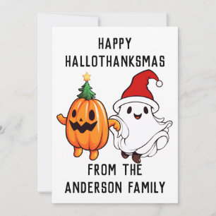 Tarjeta Festiva Feliz HalloGracias