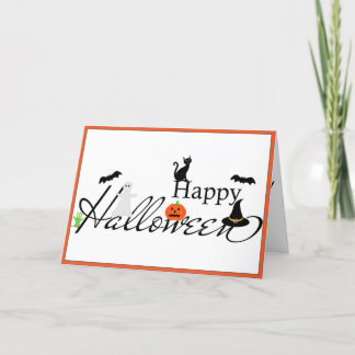 Tarjeta Festiva Feliz Halloween