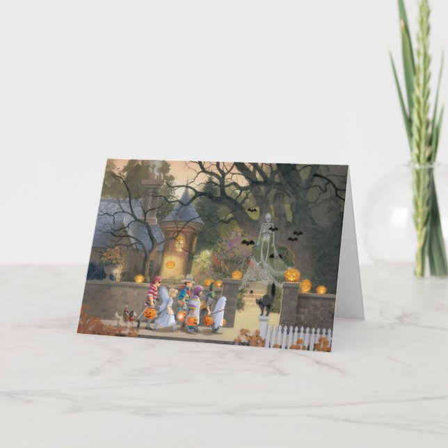 Tarjeta Festiva feliz halloween (Anverso)