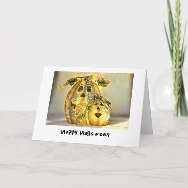 Tarjeta Festiva Feliz Halloween (Anverso)
