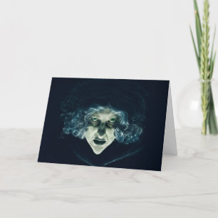 Tarjeta Festiva Feliz Halloween Creepy Witch Photography