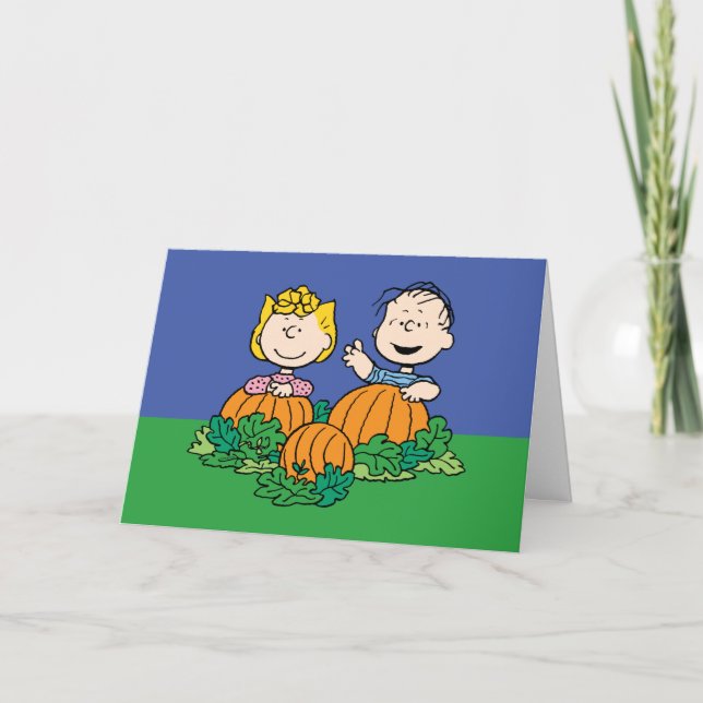 Tarjeta Festiva Feliz Halloween | Es la Gran Calabaza (Anverso)