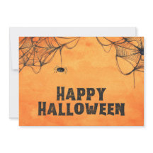 Feliz Halloween naranja y negro