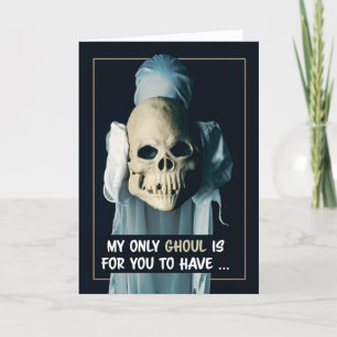 Tarjeta Festiva Feliz Halloween para cualquier humor de espantoso 