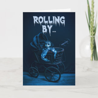 Tarjeta Festiva Feliz Halloween para cualquiera Muñeca espeluznant