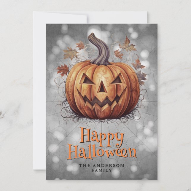 Tarjeta Festiva Feliz Halloween Spookkin (Anverso)