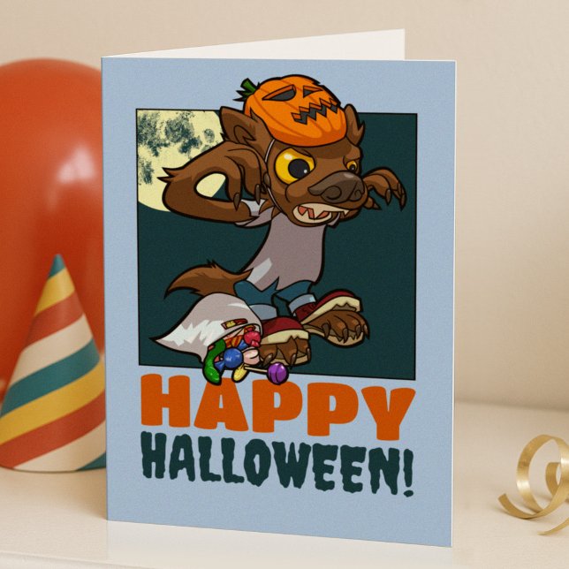 Tarjeta Festiva ¡Feliz Halloween! Truco O Tratamiento De Pequeño W (Subido por el creador)
