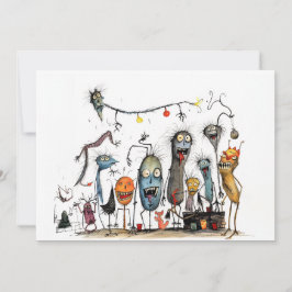 Tarjeta Festiva Feliz Halloween, ¡Tú Monstruo!