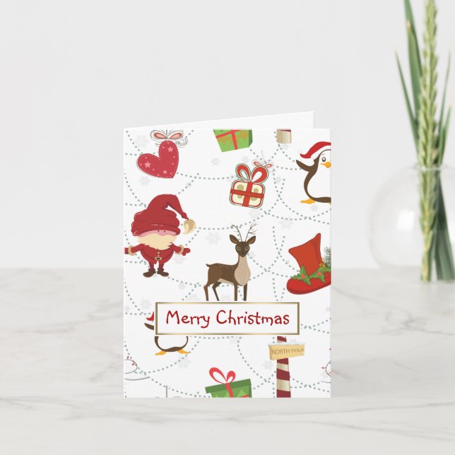 Tarjeta Festiva Feliz Halloween Volando Bruja En Una Bambalina (Anverso)