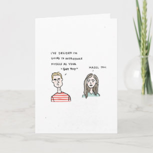 Tarjeta Festiva Feliz Hannukah a ti y a tu juguete de juguete