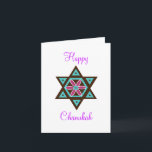 Tarjeta Festiva Feliz Hanukah Chanukah<br><div class="desc">... </div>