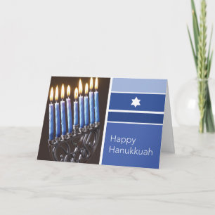 Tarjeta Festiva Feliz Hanukkah