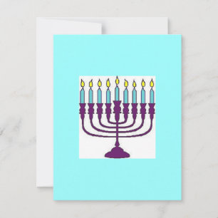 Tarjeta Festiva Feliz Hanukkah