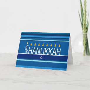 Tarjeta Festiva Feliz Hanukkah