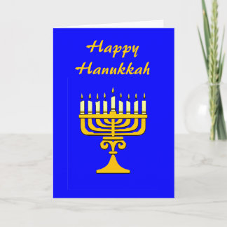 Tarjeta Festiva Feliz Hanukkah