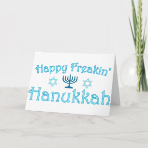 Tarjeta Festiva feliz hanukkah
