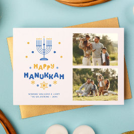 Tarjeta Festiva "Feliz Hanukkah"