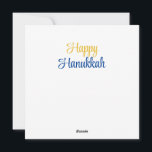 Tarjeta Festiva Feliz Hanukkah<br><div class="desc">Feliz Hanukkah,  diseño colorido.</div>