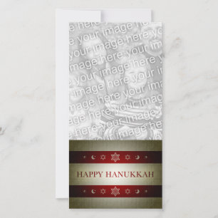 Tarjeta Festiva feliz hanukkah