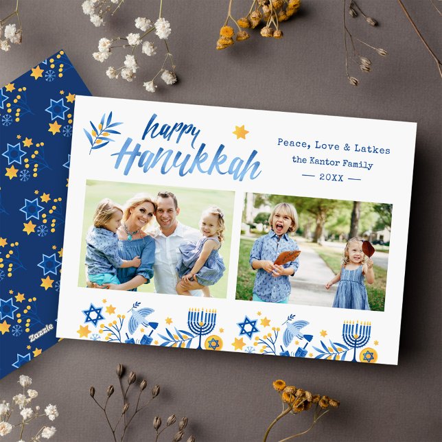 Tarjeta Festiva Feliz Hanukkah 2 Festividad judía de fotos (Subido por el creador)