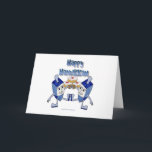 Tarjeta Festiva Feliz Hanukkah bailando sueños Jelly Doughnut<br><div class="desc">Está viendo la colección de diseño de Lee Hiller. Colección de ropa,  regalos y coleccionables Lee Hiller Photography o Digital Art Collection. Puedes ver su fotografía de la naturaleza en http://HikeOurPlanet.com/ y seguir su blog de caminatas dentro del Parque Nacional de Hot Springs.</div>