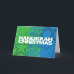 Tarjeta Festiva Feliz Hanukkah Merry Christmas Card<br><div class="desc">Esta es una de nuestras muchas tarjetas Hanukkah y Hanukkah/Navidades. También pueden consultarse en las tarjetas en www.OurJewishCommunity.org</div>
