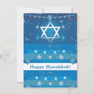 Tarjeta Festiva 🕎 Feliz Hanukkah, personalizable