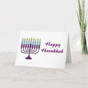 Tarjeta Festiva Feliz Hanukkah Shalom