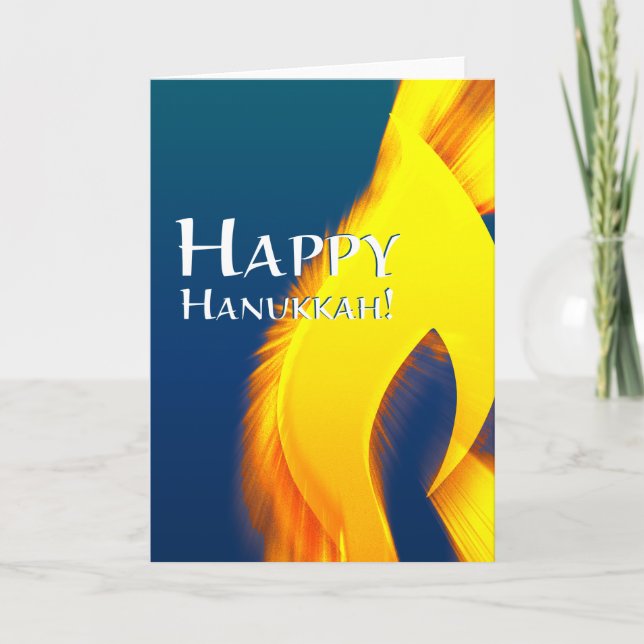 Tarjeta Festiva feliz hanukkah (velaShine) (Anverso)