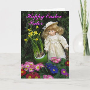 Tarjeta Festiva Feliz hermana de Pascua