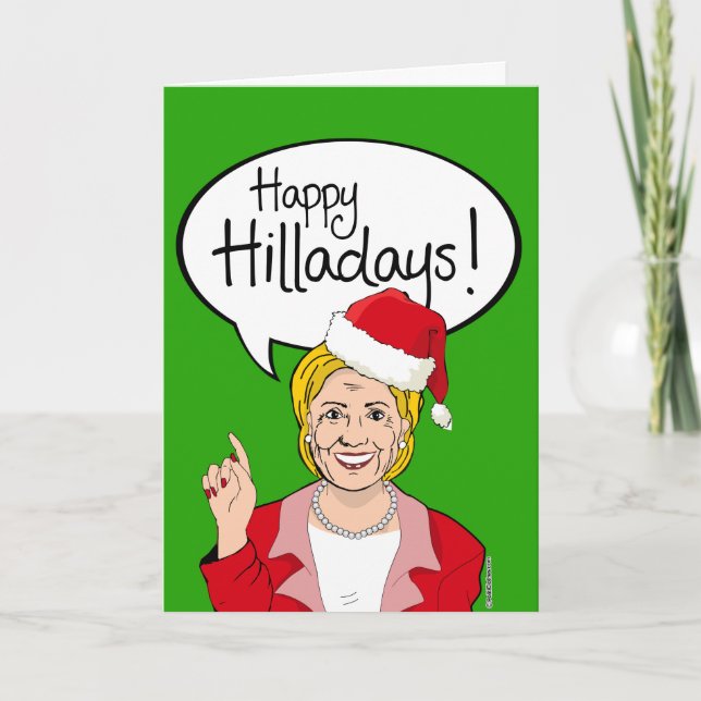 Tarjeta Festiva ¡Feliz Hilladays! (Anverso)