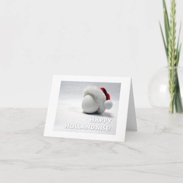 Tarjeta Festiva ¡Feliz Hollandaise! (Anverso)