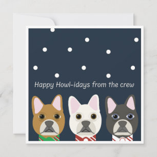 Tarjeta Festiva Feliz Howl-idays de la tripulación