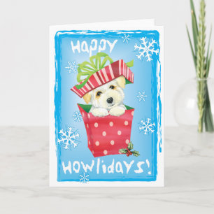 Tarjeta Festiva Feliz Howliday Coton