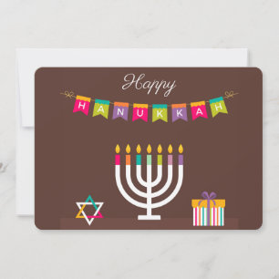 Tarjeta Festiva Feliz Janucá