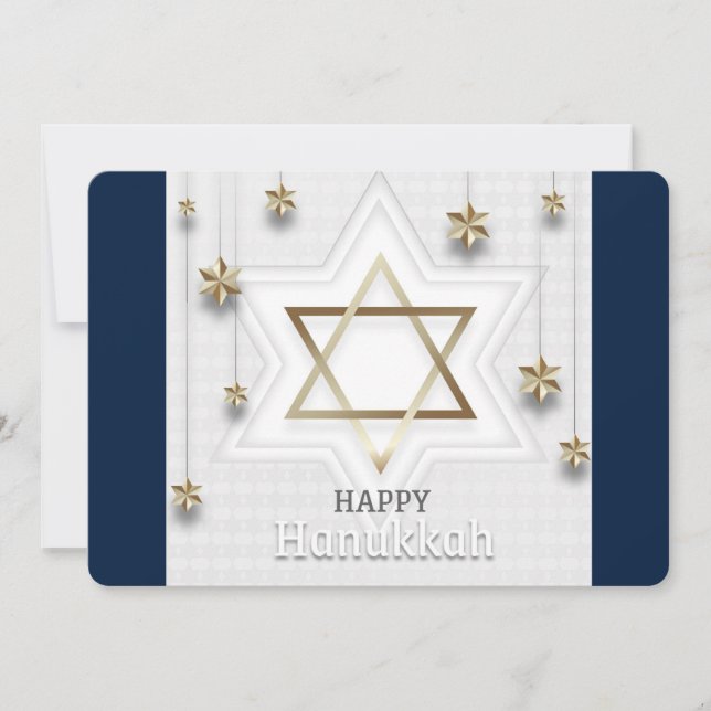 Tarjeta Festiva Feliz Janucá (Anverso)