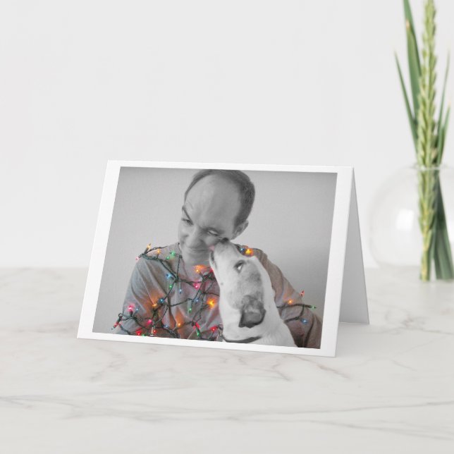 Tarjeta Festiva ¡Feliz Kiss-mas! (Anverso)