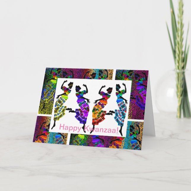 Tarjeta Festiva ¡Feliz Kwanzaa! (Anverso)