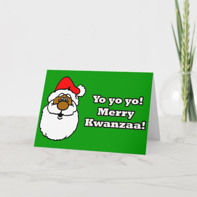 Tarjeta Festiva ¡Feliz Kwanzaa! (Anverso)