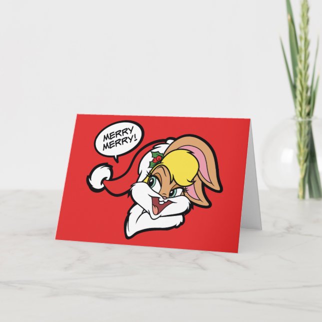 Tarjeta Festiva "Feliz" Lola Bunny (Anverso)