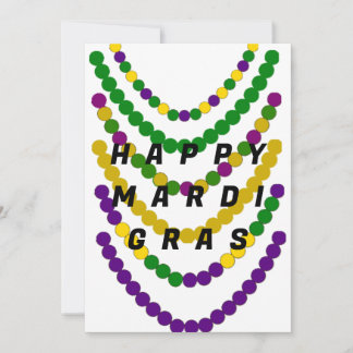 Tarjeta Festiva Feliz Mardi Gras