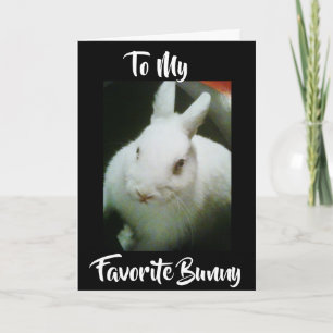 TARJETA FESTIVA FELIZ **MÁS FÁCIL** A MI "BUNNY"