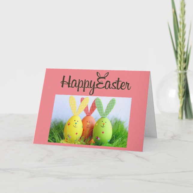 TARJETA FESTIVA FELIZ MÁS FÁCIL PARA MI ***BUNNY**** (Anverso)