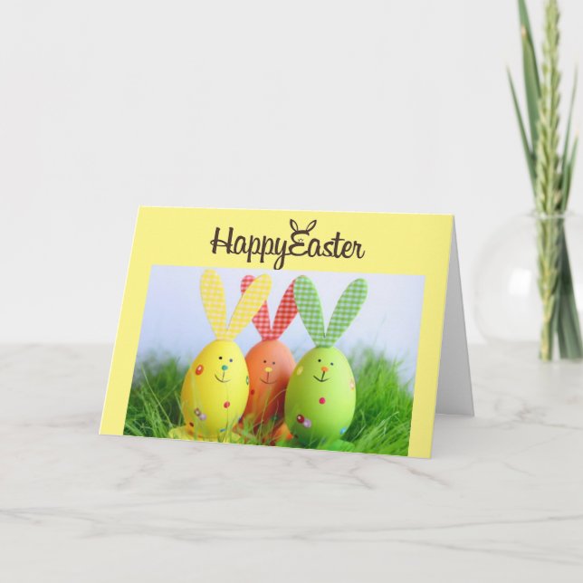 TARJETA FESTIVA FELIZ "MÁS FÁCIL" PARA MI **DOSO BUNNY** (Anverso)