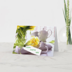 TARJETA FESTIVA FELIZ MÁS FÁCIL PARA MI ESPOSA